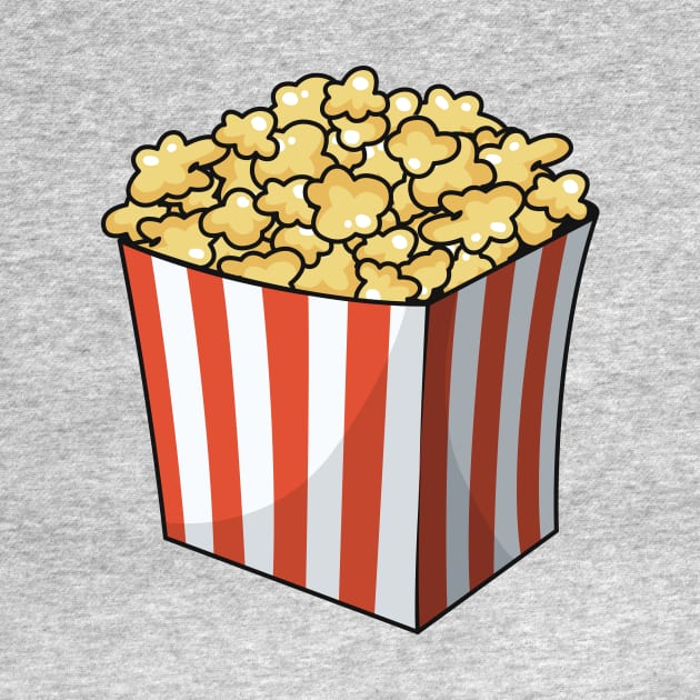 Popcorn cartoon illustration by Miss Cartoon